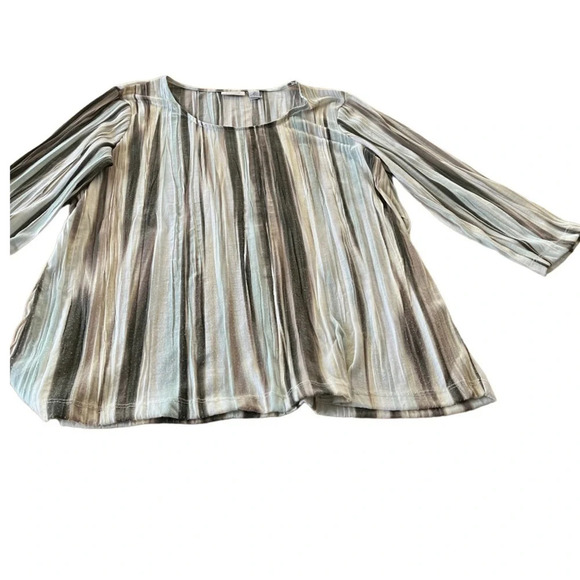 Chico’s striped top, size 2(Large). - Picture 1 of 3